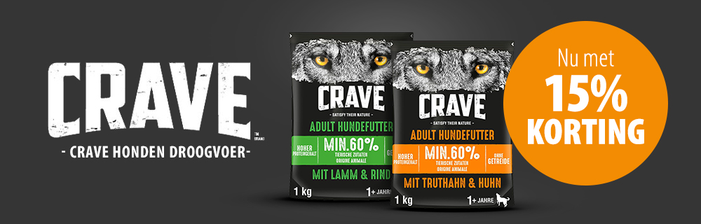 15% korting! Crave droogvoer