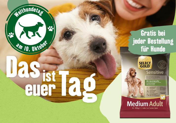 Welthundetag - Gratis Zugabe bei jeder Bestellung für Hunde 