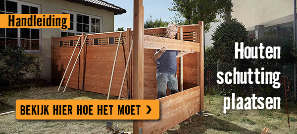 Houten schutting plaatsen | HORNBACH
