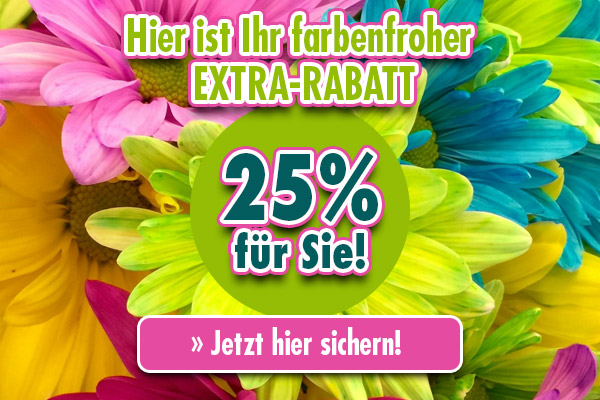 Hier ist Ihr farbenfroher EXTRA-RABATT - Jetzt sichern! »