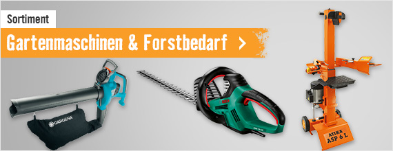 Gartenmaschinen und Forstbedarf im Onlineshop