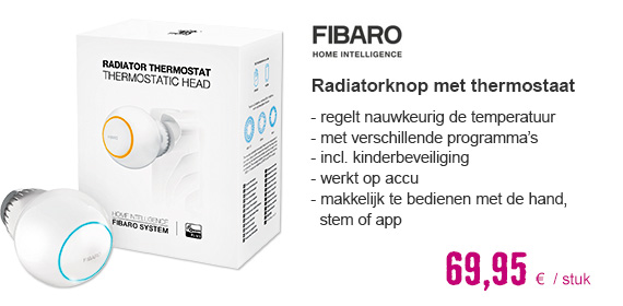 FIBARO Thermostatische radiatorknop Heat Controller | HORNBACH