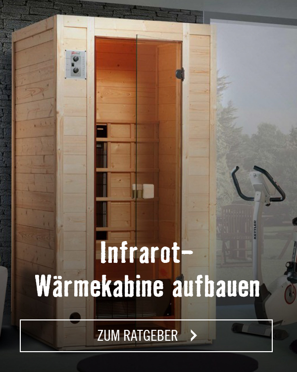 Infrarot-Wärmekabine aufbauen