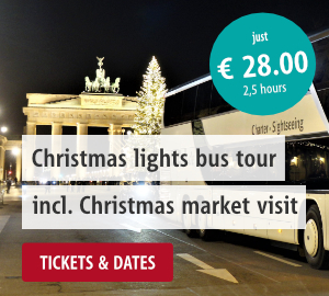 Christmas lights bus tour in Berlin