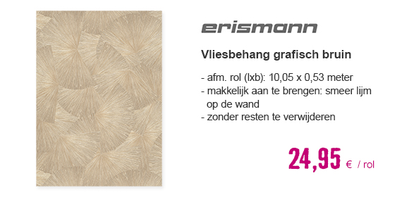 ERISMANN Vliesbehang 10219-20 Fashion for Walls 3 grafisch bruin | HORNBACH