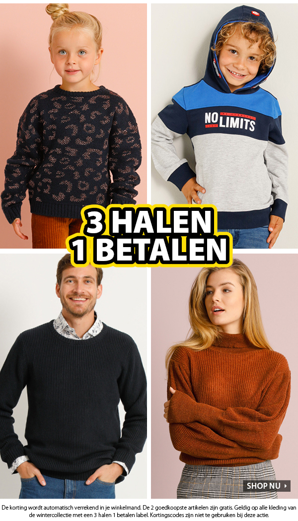 3 halen 1 betalen