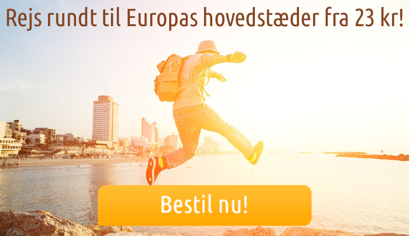 Rejse rundt i Europas hovedstad fra 23 kr!
