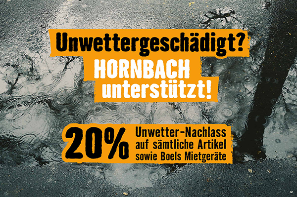 HORNBACH Hochwasserhilfe