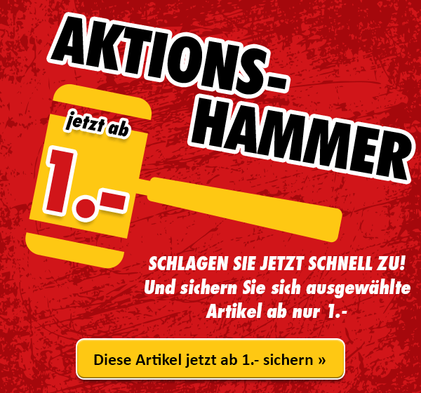 Aktions-Hammer - Schlagen Sie jetzt schnell zu. Sichern Sie sich ausgewählte CDs zum Hammerpreis!