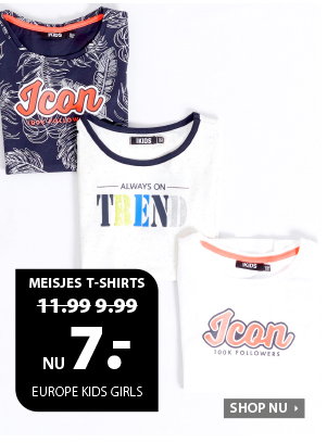 Meisjes T-shirts vanaf 7 euro