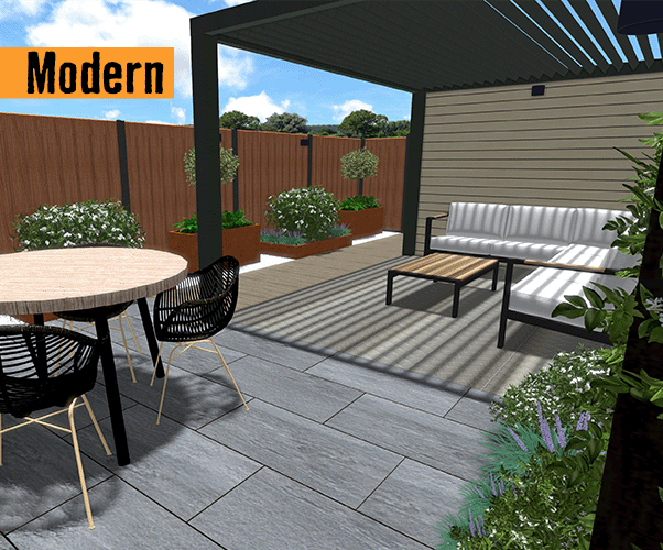 De moderne tuin . HORNBACH