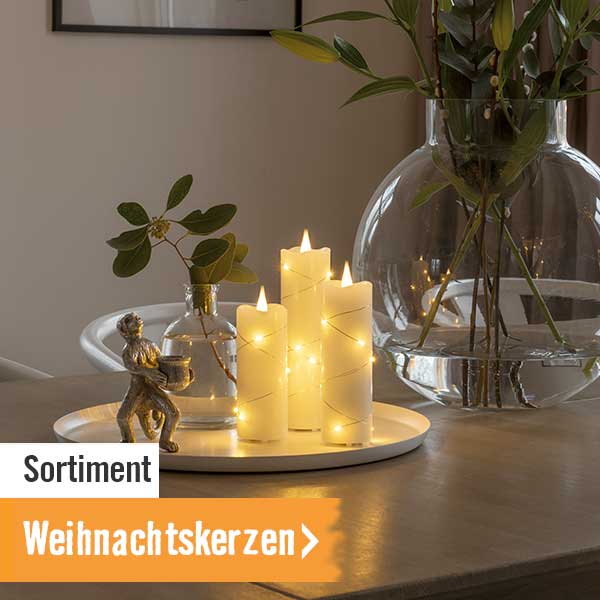 Sortiment Weihnachtskerzen