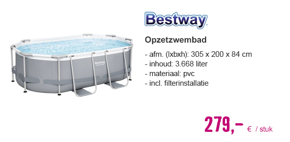 BESTWAY Framepool-set ovaal 305x200x84 cm | HORNBACH