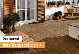 Sortiment Holz-Terrassendielen