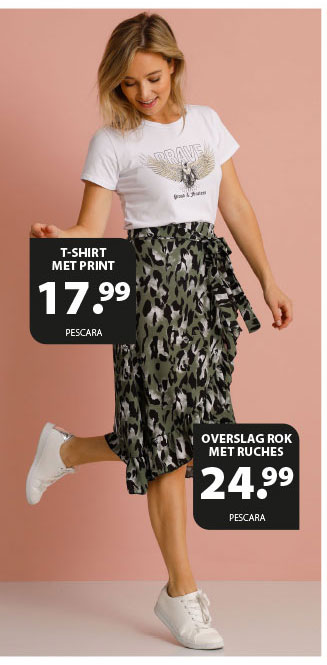 T-shirt met print voor € 17,99