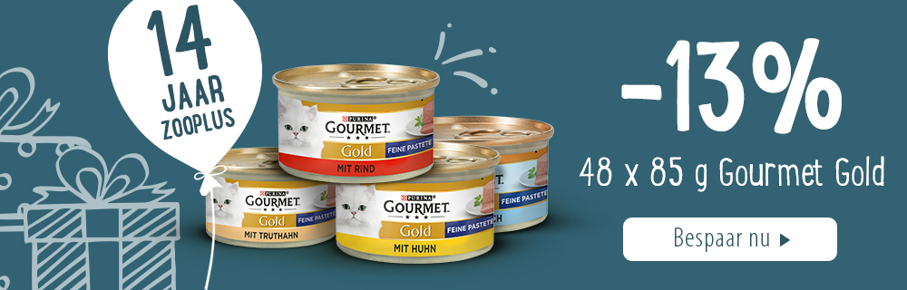 13% korting! 48 x 85 g Gourmet Gold Kattenvoer