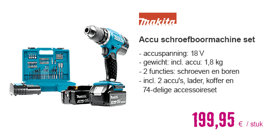 MAKITA Accu schroefboormachine set | HORNBACH