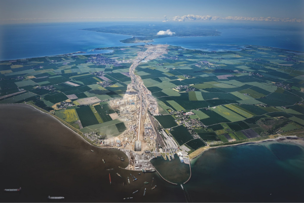 Geplante Baustelle beim Ostseetunnel