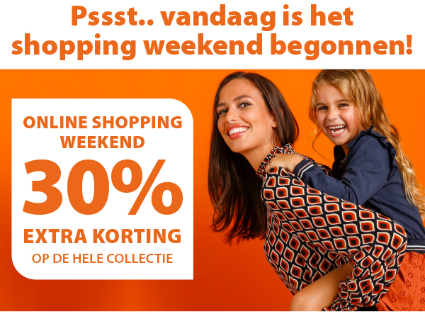 Pssst.. vandaag is het online shopping weekend begonnen!