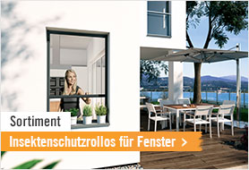 Insektenschutzrollos für Fenster im Onlineshop