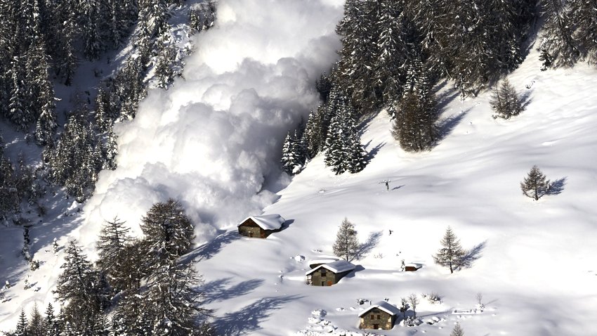  Eine Lawine in den Schweizer Alpen. Durchschnittlich sterben dort jährlich 22 Menschen, weil sie verschüttet wurden. © Denis Balibouse/Reuters 