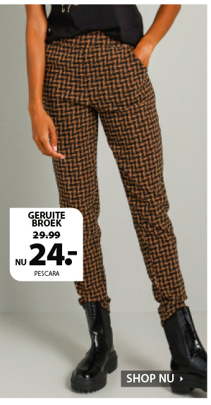 Helemaal stijlvol en on-trend met deze geruite broek.