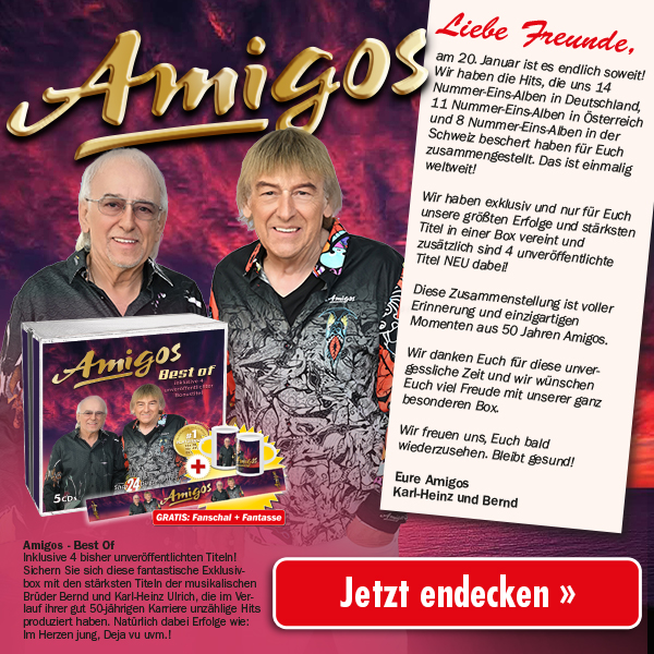 Neue AMIGOS CD-BOX jetzt entdecken »