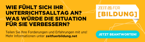 Wie fühlt sich Ihr Unterrichtsalltag an? Jetzt antworten!