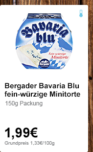 Bergader Bavaria Blue fein-würzig Minitorte >>
