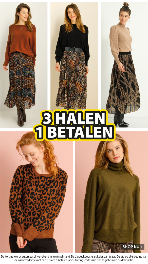 Dameskleding | 3 halen 1 betalen