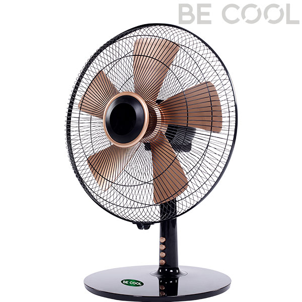 Tischventilator 50 W Ø 40 cm H 61,5 cm schwarz