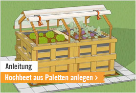 Hochbeet aus Paletten