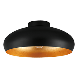 EGLO Plafondlamp Mogano Ø 40 cm zwart-goud