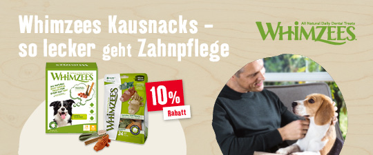 10% auf Whimzees Kausnacks