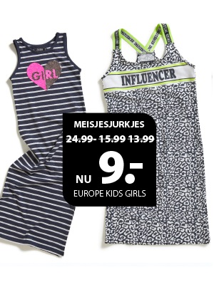 Meisjesjurkjes al voor 9 euro!