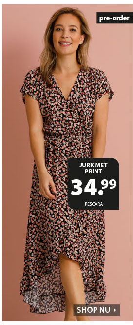 Jurk met print voor € 34,99