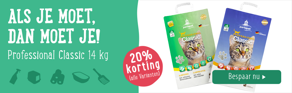 20% korting! Professional Classic Kattenbakvulling