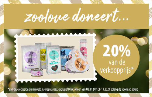 zoolove doneert 20%