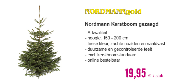 NORDMANN GOLD Kerstboom gezaagd | HORNBACH