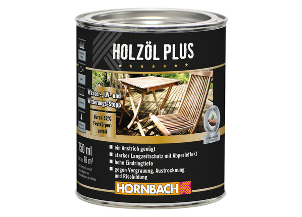 HORNBACH Holzöl Plus farblos 750 ml