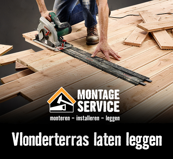 Vlonderterras laten aanleggen | MontageService 
