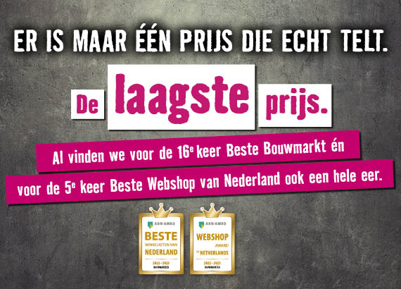 Jij, ja jij ja, hebt ons voor de 16e keer Beste Bouwmarkt van Nederland gemaakt! | HORNBACH