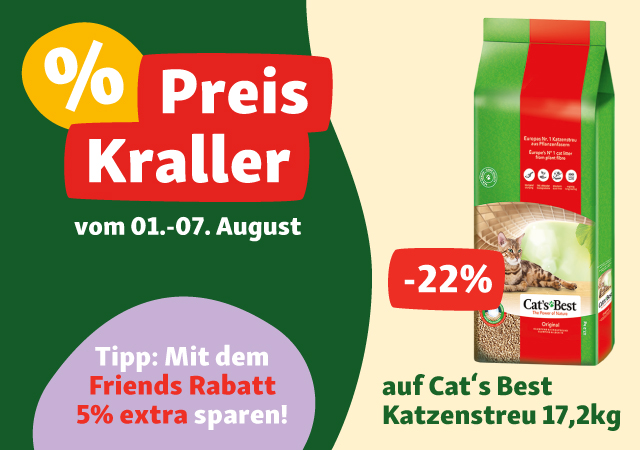 -22% auf Cat´s Best Katzenstreu