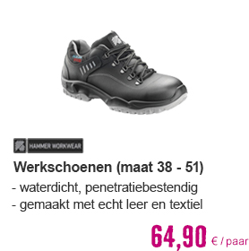 HAMMER WORKWEAR Werkschoenen S3 laag zwart, maat 38