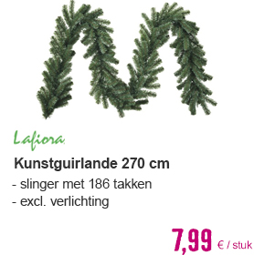 LAFIORA Kunstguirlande groen 270 cm | HORNBACH