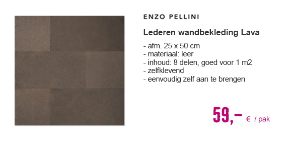 ENZO PELLINI Lederen wandbekleding lava | HORNBACH