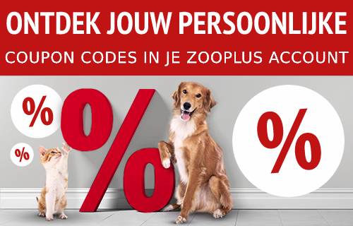 Bekijk jouw persoonlijke coupon codes in je zooplus account!