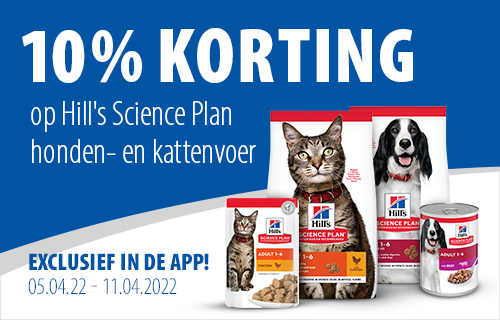 Alleen vandaag nog 10% korting op Hill's Science Plan!