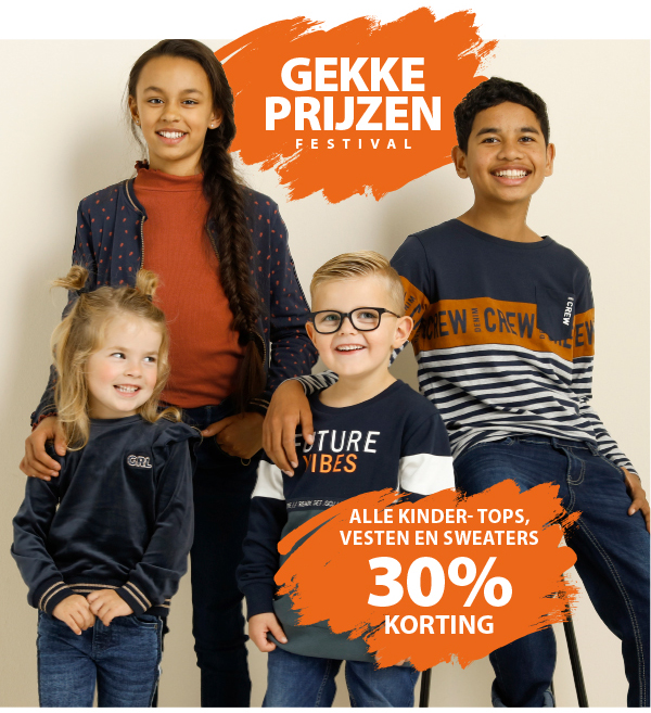 Gekke prijzen festival - alle kinder tops, vesten en sweaters