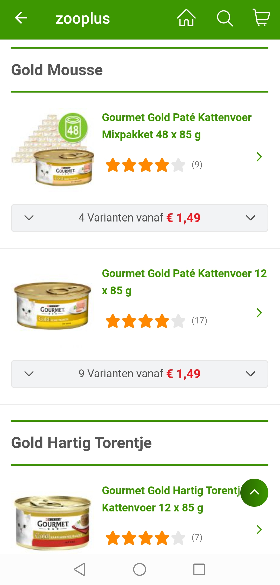 Gourmet Gold stap 1